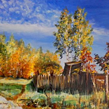 Картина под названием "Обожаю осень / I ad…" - Irina Ageeva-Usova, Подлинное произведение искусства, Масло