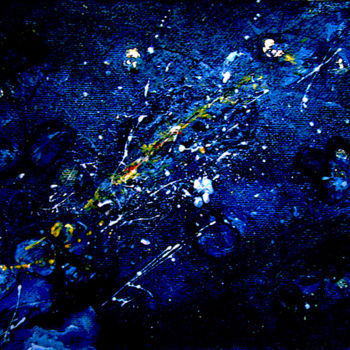 Malerei mit dem Titel "Туманность / Nebula" von Irina Ageeva-Usova, Original-Kunstwerk, Öl