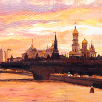 Painting titled "Город золотой \ Cit…" by Irina Ageeva-Usova, Original Artwork, Oil