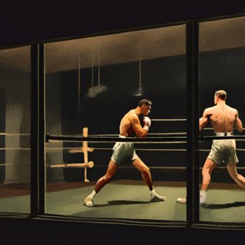 제목이 "The Boxing Gym #8"인 디지털 아트 Hudson Marshall로, 원작, 디지털 인쇄