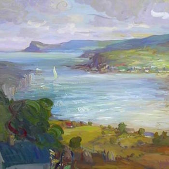 Peinture intitulée "Ireland" par Hugh O’Neill, Œuvre d'art originale, Huile