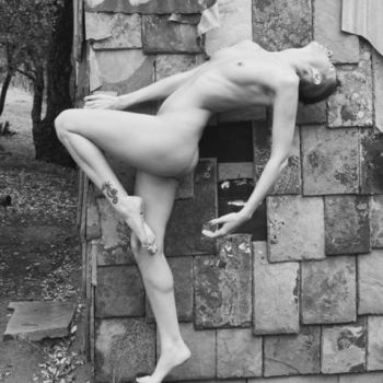 Nude on old wall