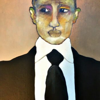 Painting titled "Dandy 2" by Hugo Bartoli, Original Artwork, Oil