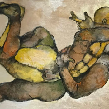 Pintura titulada "Tango" por Hugo Bartoli, Obra de arte original, Oleo