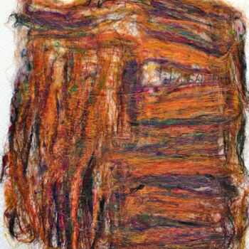 Картина под названием "L'oeil était dans l…" - Hugo Bartoli, Подлинное произведение искусства, Текстильное волокно
