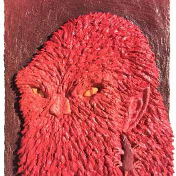 Escultura titulada "É ternurenta a tua…" por Hugo Castilho, Obra de arte original, Yeso Montado en Bastidor de camilla de ma…