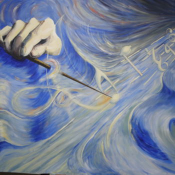 Painting titled "SYMPHONIE" by Hugo, Original Artwork