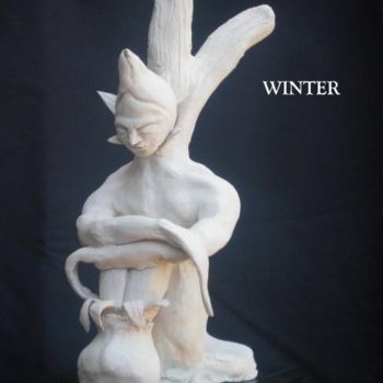 「Winter」というタイトルの彫刻 Hugo Ruggiero "Hr"によって, オリジナルのアートワーク, セラミックス