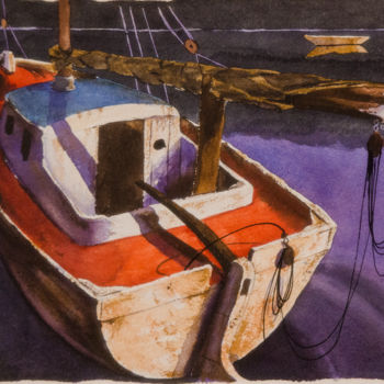 「Hommage-a-stan-perr…」というタイトルの絵画 Hugues Basseguyによって, オリジナルのアートワーク, 水彩画
