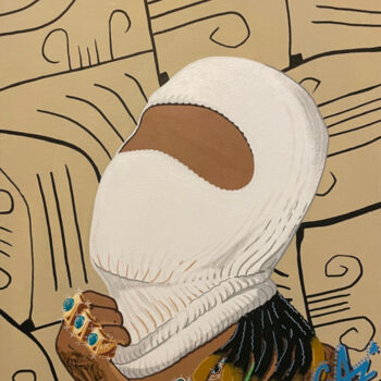 Pintura titulada "AFRICAN DRIP - BUGA…" por Hugues Matumona, Obra de arte original, Acrílico
