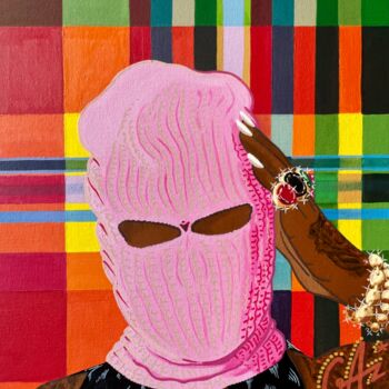 "AFRICAN DRIP - MADR…" başlıklı Tablo Hugues Matumona tarafından, Orijinal sanat, Akrilik