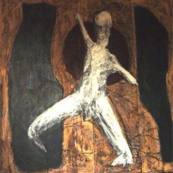 Painting titled "La danse des moigno…" by Hugues.B .:.:.:.:., Original Artwork, Oil