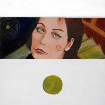 Painting titled "marianne" by Hugues Boucry, Original Artwork, Acrylic