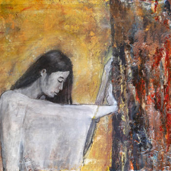 Pintura titulada "Femme qui panse ~" por Hugues Boucry, Obra de arte original, Acrílico