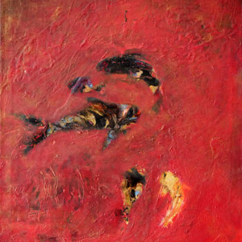 Peinture intitulée "Les poissons voient…" par Hugues Boucry, Œuvre d'art originale, Acrylique