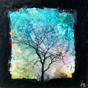 Painting titled "Treelogy" by Hugues Boucry, Original Artwork, Acrylic