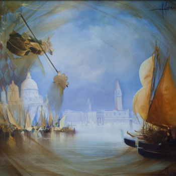 Painting titled "venise-1-2.jpg" by Hugues Chamagne, Original Artwork, Acrylic