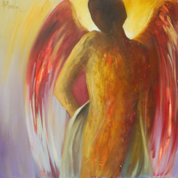 Pintura titulada "ange3.jpg" por Hugues Chamagne, Obra de arte original, Acrílico