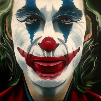 Malarstwo zatytułowany „Le Joker” autorstwa Hugues Rubio, Oryginalna praca, Olej