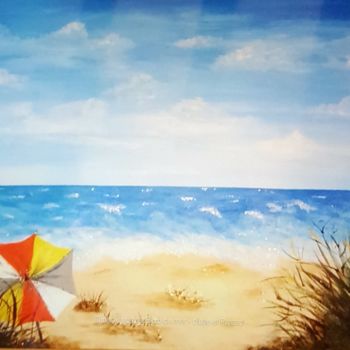 Peinture intitulée "Bord de mer" par Hd-Creation, Œuvre d'art originale, Acrylique