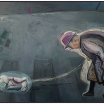"孤独的老女人" başlıklı Tablo Huixi Yu tarafından, Orijinal sanat, Petrol