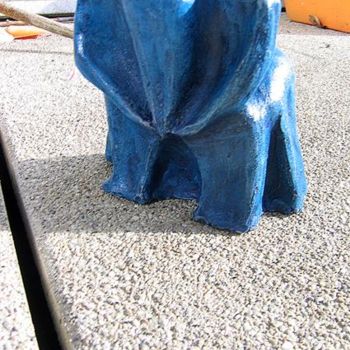Sculpture intitulée "BLUE ELEPHANT" par Claude Rivière, Œuvre d'art originale