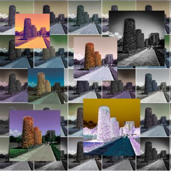 Digitale Kunst mit dem Titel "Old Chimney" von Humans Sato, Original-Kunstwerk, 2D digitale Arbeit