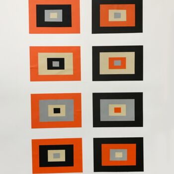 Collages intitulée "Orangelife" par Humberto Cesar Pornaro, Œuvre d'art originale, Collages