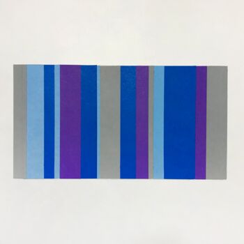 Collages intitulée "Collage Blue Vertic…" par Humberto Cesar Pornaro, Œuvre d'art originale, Collages