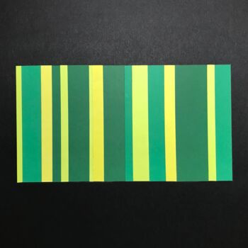 Collages intitolato "Collage Green verti…" da Humberto Cesar Pornaro, Opera d'arte originale, Collages Montato su Cartone