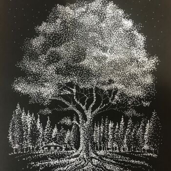 Peinture intitulée "Tree of life" par Humberto Cesar Pornaro, Œuvre d'art originale, Acrylique