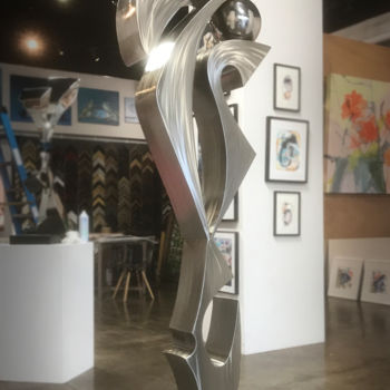 Escultura titulada "elephant-dreams-2.j…" por Hunter Brown, Obra de arte original, Metales