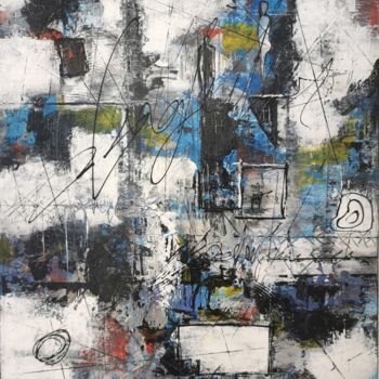 Pittura intitolato "Abstrait" da Patricia Hurbourg, Opera d'arte originale, Acrilico