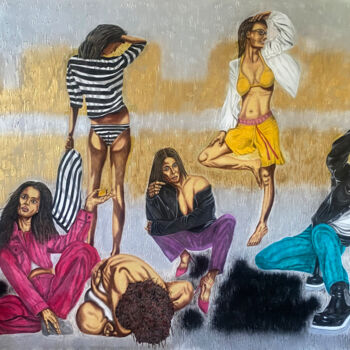 Pintura titulada "Freestyle" por Hüseyin Ak, Obra de arte original, Oleo