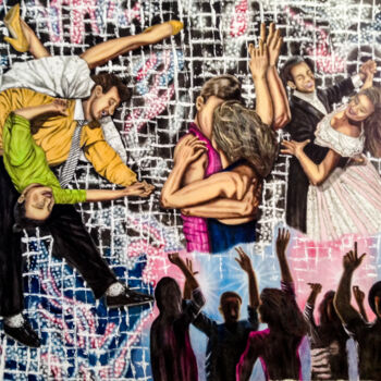 Malarstwo zatytułowany „Dance II” autorstwa Hüseyin Ak, Oryginalna praca, Olej