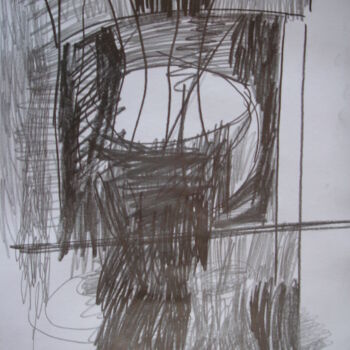 Drawing titled "DESEN 19" by Hüseyi̇N Şahi̇N, Original Artwork, Charcoal