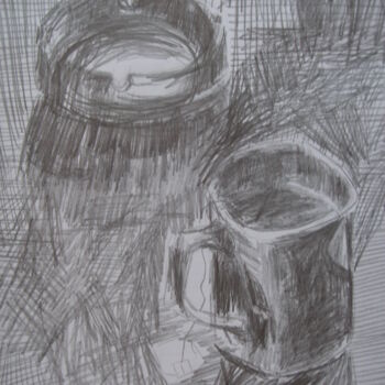 图画 标题为“DESEN 9” 由Hüseyi̇N Şahi̇N, 原创艺术品, 木炭