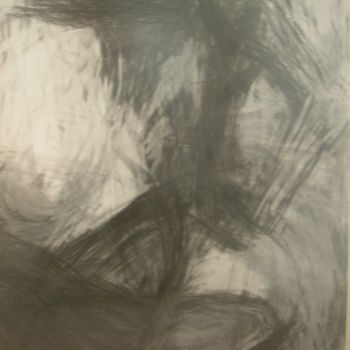 Drawing titled "DESEN 6" by Hüseyi̇N Şahi̇N, Original Artwork, Charcoal