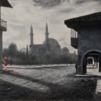 Картина под названием "In the land of shad…" - Husnu Konuk, Подлинное произведение искусства, Масло