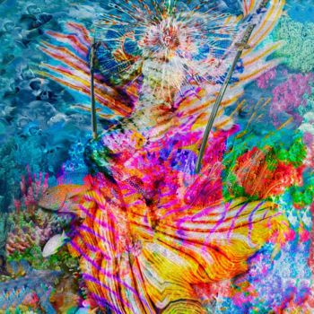 Pintura intitulada "Mermaid Firtha" por Henrique Vieira Filho, Obras de arte originais, Tinta