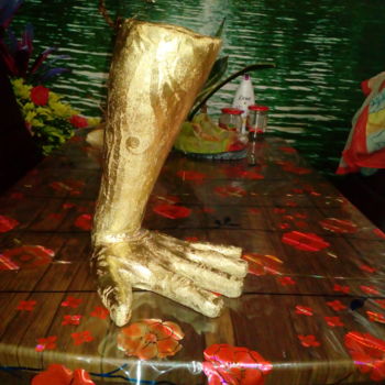 Rzeźba zatytułowany „Золотая рука” autorstwa Андрей, Oryginalna praca, Kamień