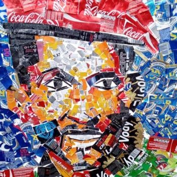 Collages titled "Thomas sankara" by Oshupart, Original Artwork, Collages
