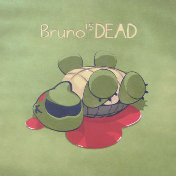 Pintura titulada "Dead pet n°6. "Brun…" por Hyane, Obra de arte original, Pintura al aerosol