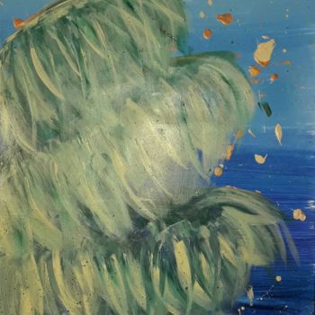 Malerei mit dem Titel "palms 2" von Izabella Papp, Original-Kunstwerk, Acryl