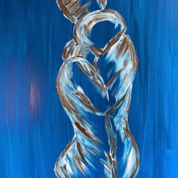 Pittura intitolato "abbraccio" da Matteo Serra, Opera d'arte originale, Acrilico