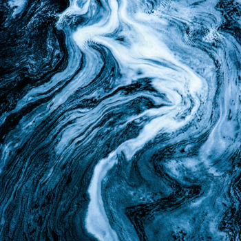 Fotografía titulada "WATER ABSTRACTION I" por Iryna Shpulak, Obra de arte original, Fotografía digital