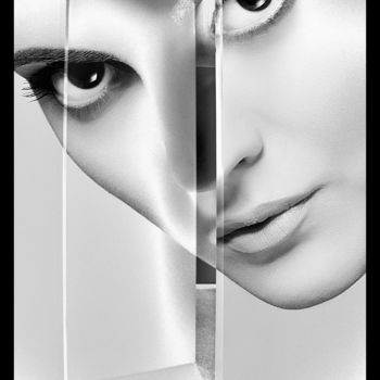 拼贴 标题为“BEHIND THE DOOR” 由Iryna Shpulak, 原创艺术品, 拼贴