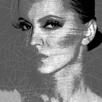 Digitale Kunst mit dem Titel "PLATINUM GIRL" von Iryna Shpulak, Original-Kunstwerk, Digitale Malerei