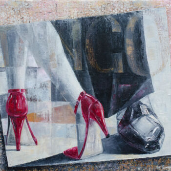 Painting titled "Tango" by Iia Saralidze, Original Artwork, Oil