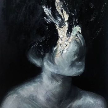 Malerei mit dem Titel "The Price Of Agony" von Ian Jo Semira, Original-Kunstwerk, Öl